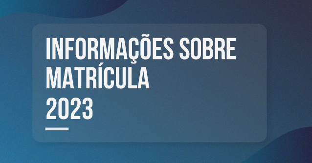 Calendário de Matrículas. Clique para acessar.