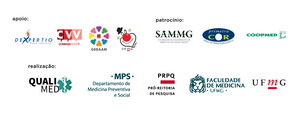 Logos: CenexMed, CLM, MPS, PED, Faculdade de Medicina, UFMG