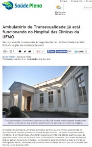 Publicada em 12 de agosto, na página Saúde Plena, do Portal Estado de Minas. Beatriz Rocha é professora do Departamento de Clínica Médica da Faculdade de Medicina da UFMG. Clique na imagem para acessar.