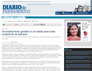 Publicado em 23 de setembro, no Portal Diário de Pernambuco. Marcos Aguiar é professor do Departamento de Pediatria da Faculdade de Medicina da UFMG. Clique na imagem para ler a matéria completa.