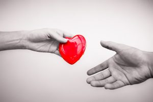Giving/donation concept