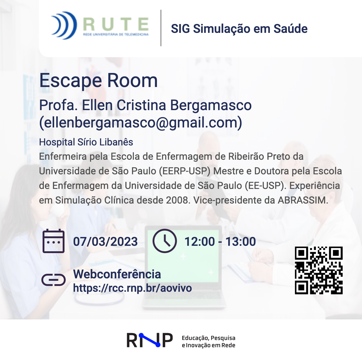 Faculdade de Medicina e Rede Universitária de Telemedicina promovem  palestra sobre Escape Room - Faculdade de Medicina da UFMG